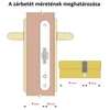 Kép 2/2 - SB zárbetét   30/30mm fúrásvédett 5 fúrt kulcs nikkel