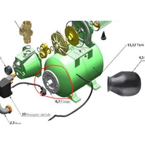 Hidrofor tányér vég