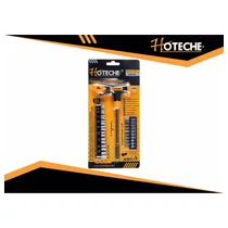 T-behajtó klt. dugókulcsokkal+bit fejekkel 20db-os, Hoteche