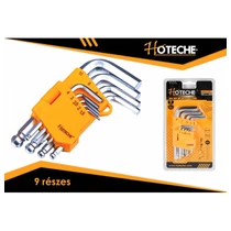 Imbuszkulcs klt 9r gömbfejes, rövid, Tüv/Gs Hoteche