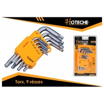 Imbuszkulcs klt 9r torx, rövid, Tüv/Gs Hoteche