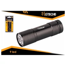 Zseblámpa 9 Led, alumíniumházas 27x88mm Hoteche