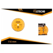 Gyémántkorong 115mm Turbo, barkács Hoteche