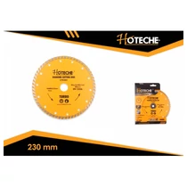 Gyémántkorong 230mm Turbo, barkács Hoteche