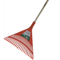 Varing 22 fogú ipari műanyag lombseprű keményfa nyéllel