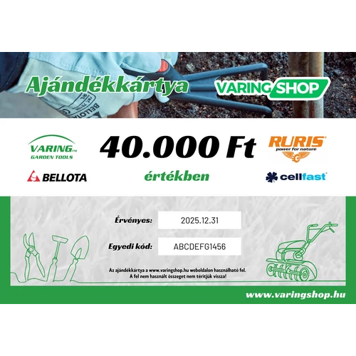 Ajándékkártya 40000 Ft