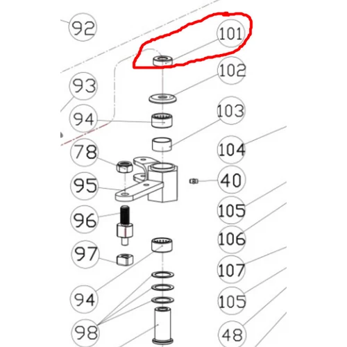Csapágy 777k-101
