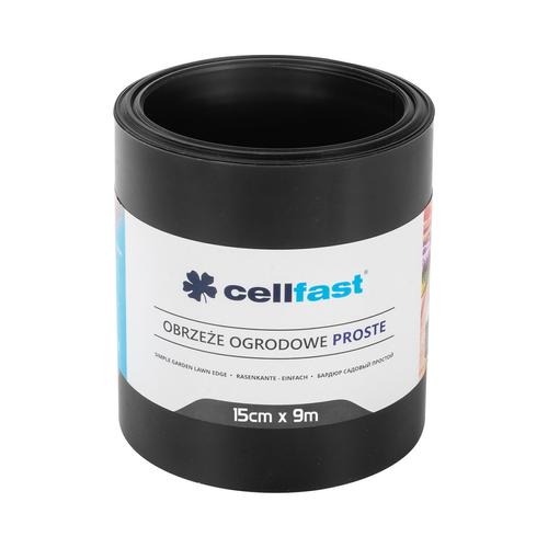 Ágyásszegély Cellfast 15cm x 9m, egyenes, fekete