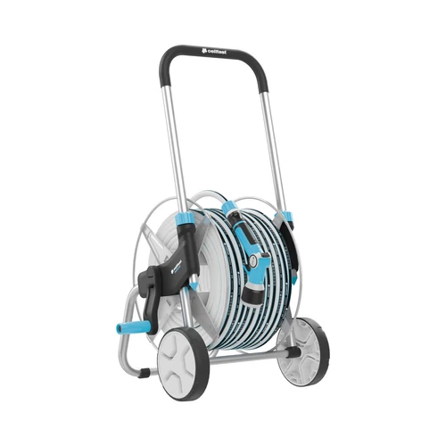 Tömlőkocsi fém szett EXPLORER + 50m tömlő és locsolószett