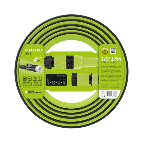 Cellfast Locsolótömlő szett Quattro 1/2" 15m