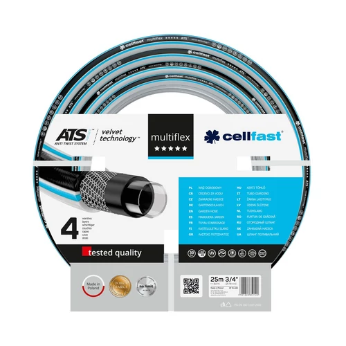 Cellfast Locsolótömlő Multiflex 3/4" 25m