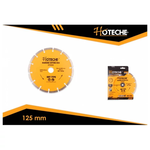 Gyémántkorong 125mm szegmenses, barkács Hoteche