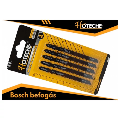Dekopírlap 5db-os keményfa-furnér-farostlemez-műanyag, Bosch befogás, Hoteche