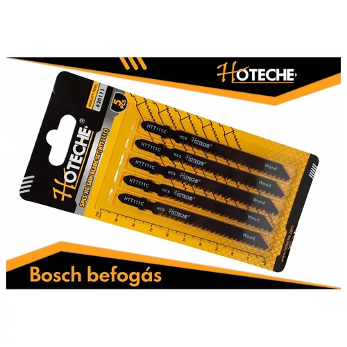 Dekopírlap 5db-os puhafa és nem abrazív faipari anyagok, Bosch befogás, Hoteche