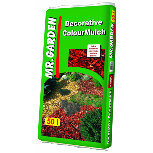 Mr Garden Decorative Color Mulch, sötétvörös, 50 liter