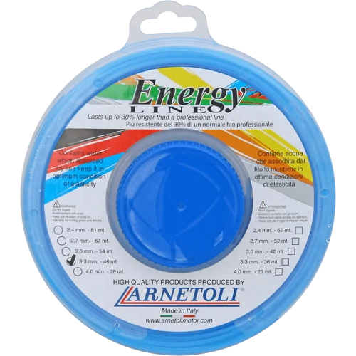 Arnetoli Fűnyíró damil- Energy Line-négyszög 2