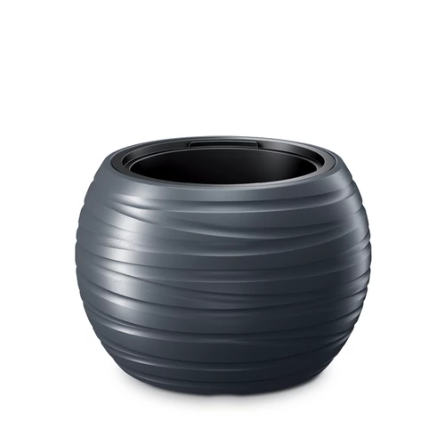 Prosperplast Virágkaspó Maze 419x375mm antracit