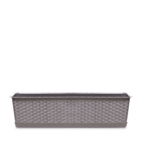 Műanyag balkonláda Ratolla Case P 391x173mm mokka