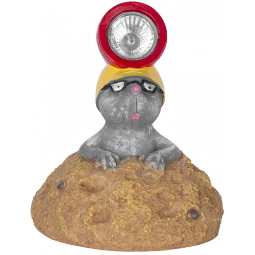 Solar lámpa vakond, 13x13x17 cm,2 LED, AAA