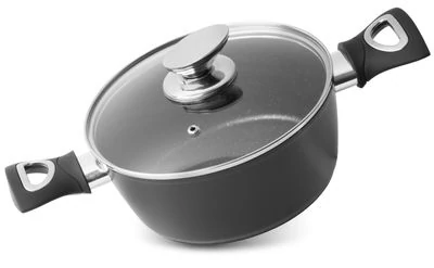 Fazék Magic Home Black Line, 20 cm, 2,2 l, fedővel