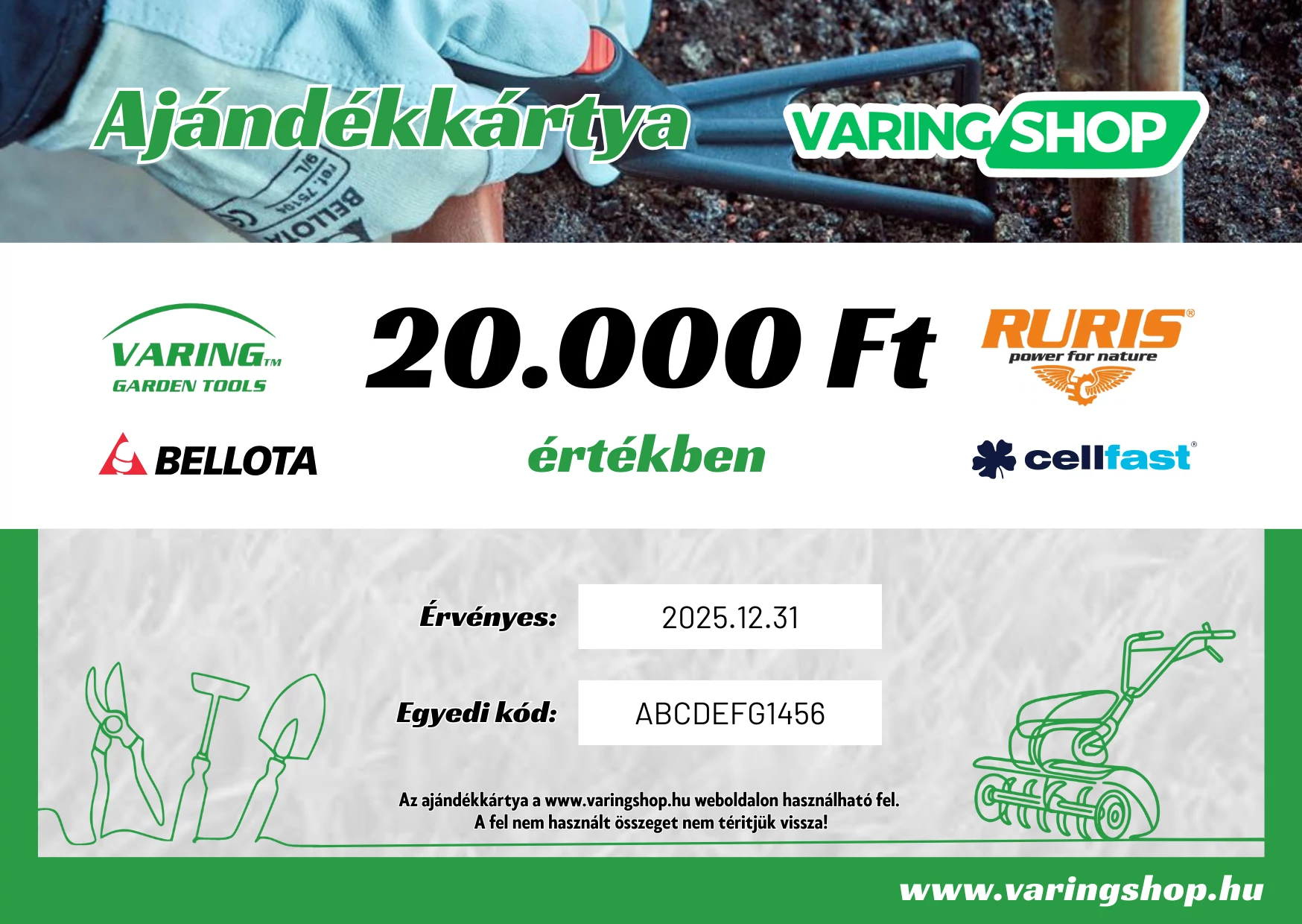 Ajándékkártya 20000 Ft