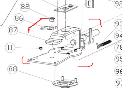 Kaszatartó adapter 777k-87