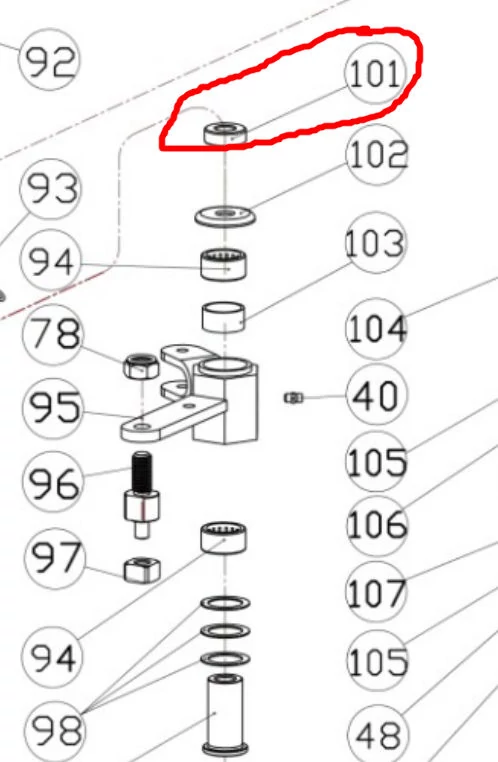 Csapágy 777k-101