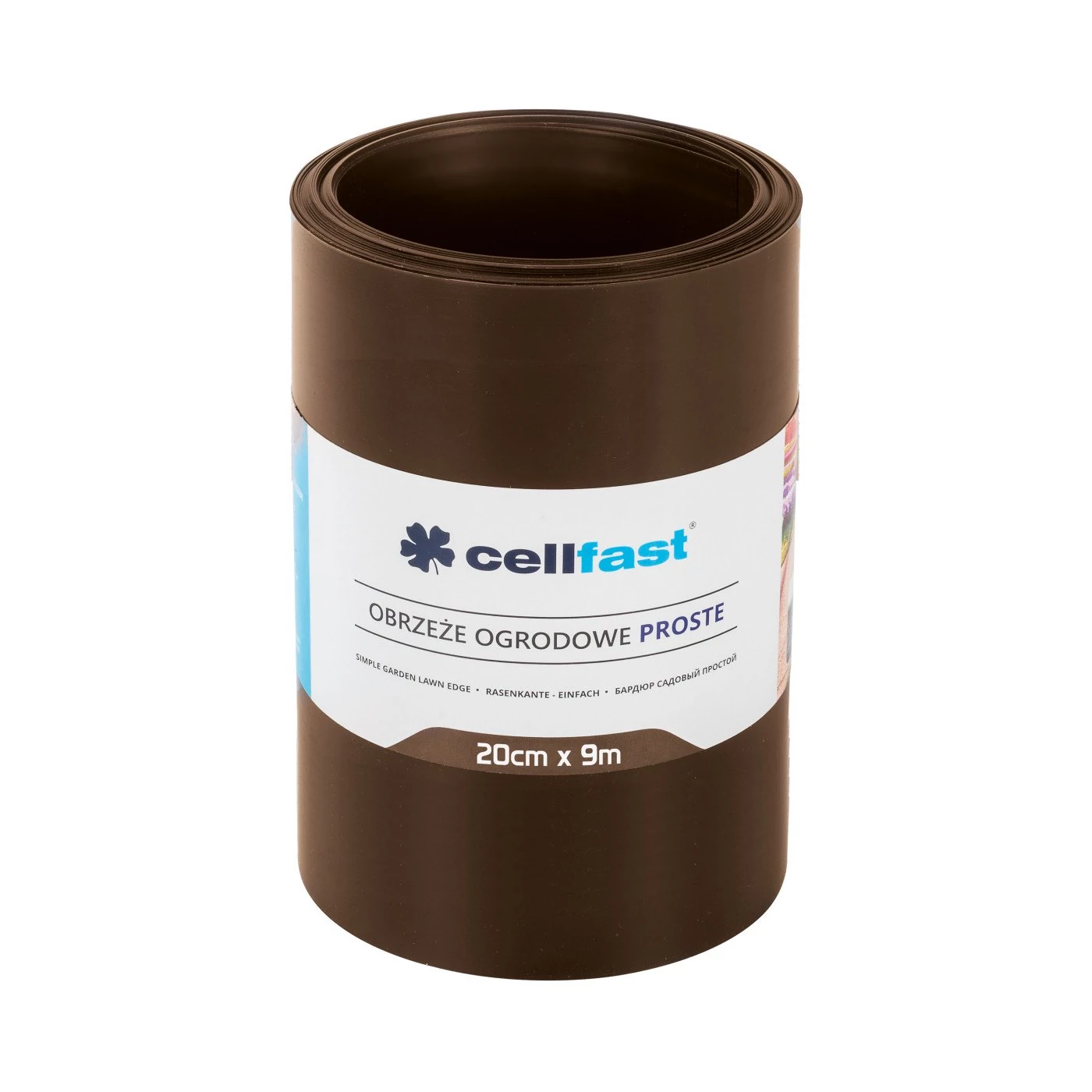 Cellfast Ágyásszegély 20cm x 9m barna egyenes