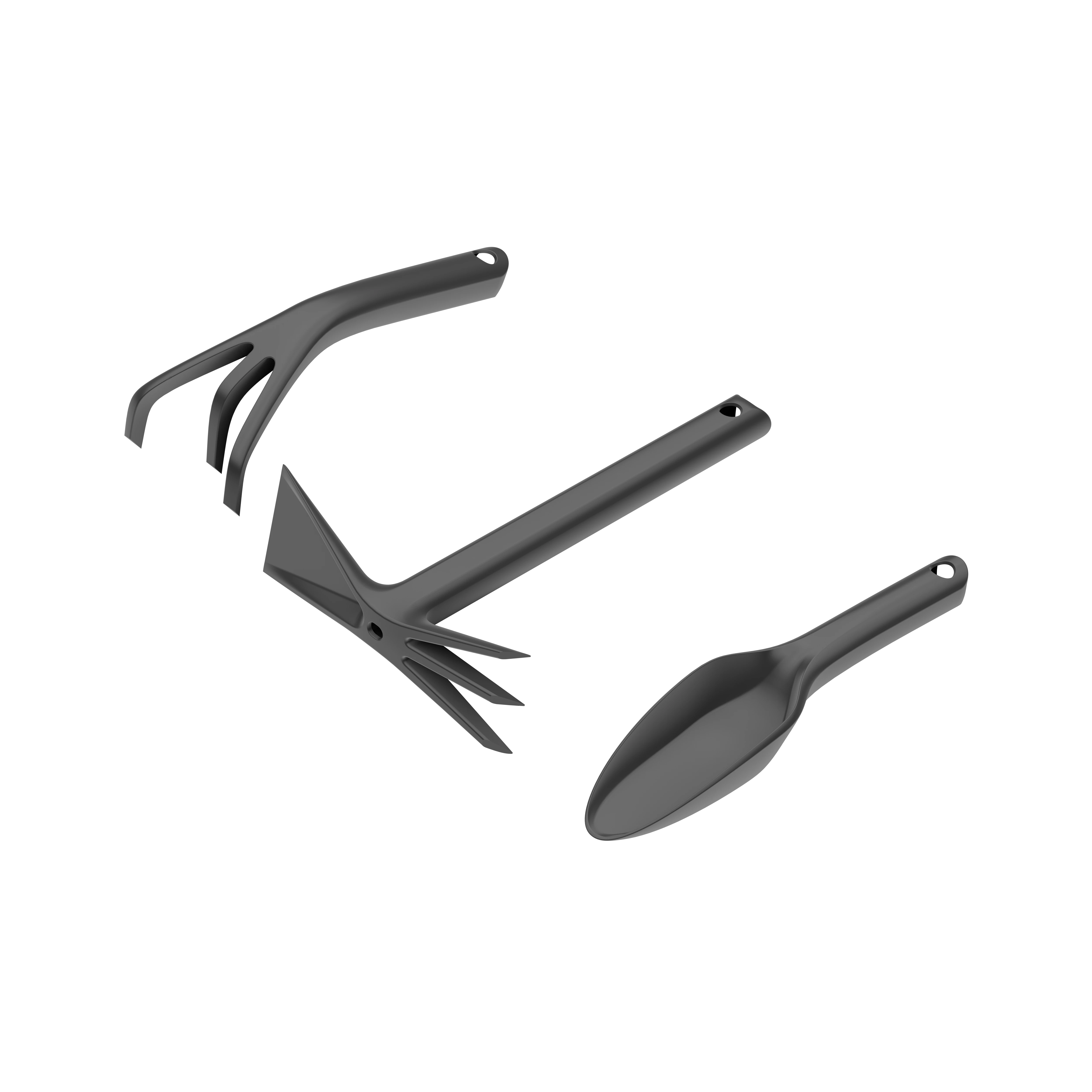 Kerti Kézi szerszám szett fekete 3 darab