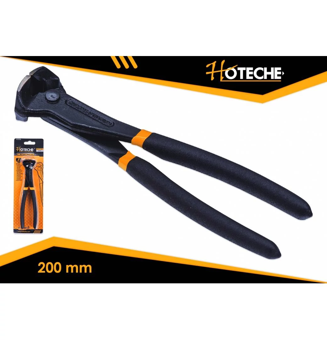 Fogó homlokcsípő 200mm gumírozott nyéllel Cr-V Hoteche