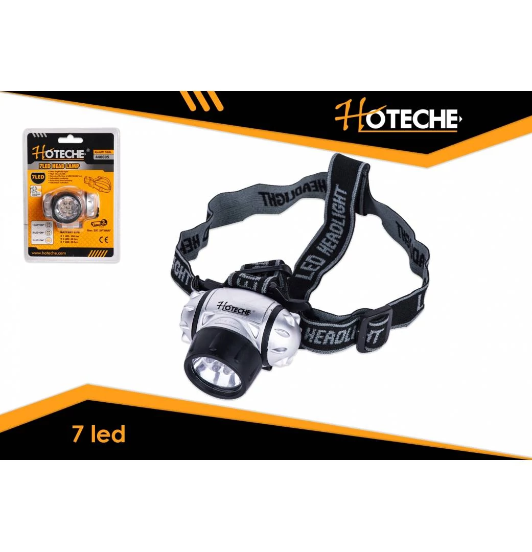 Fejlámpa 7 db fényes Led izzóval, Hoteche