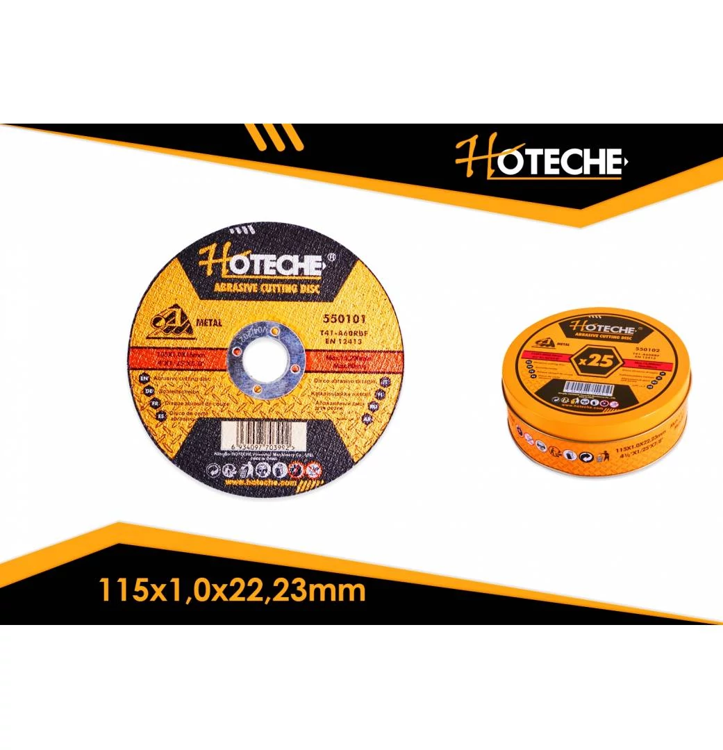 Vágókorong fém 115x1,0x22,23mm Hoteche