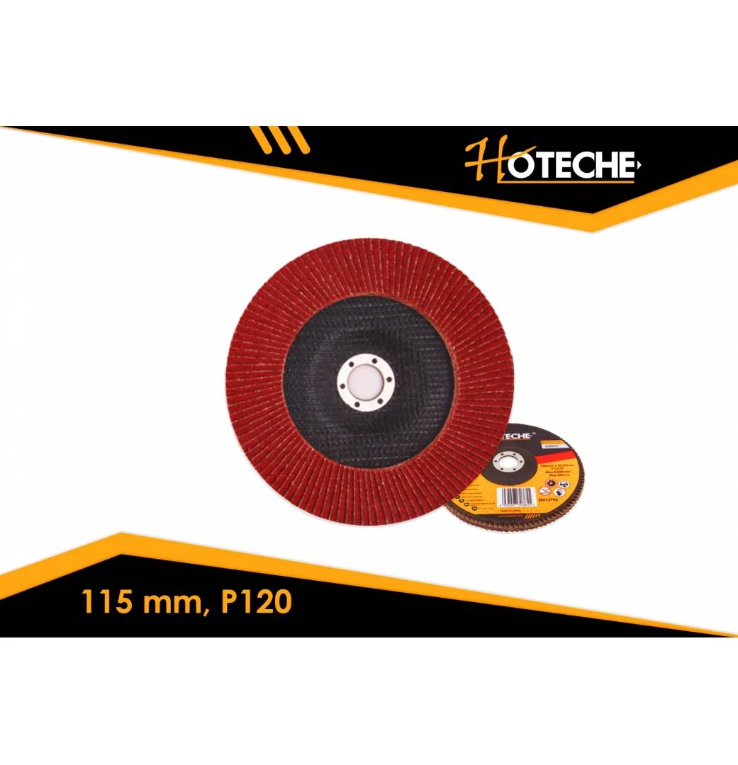 Csiszolótárcsa P120 115mm lamellás Hoteche