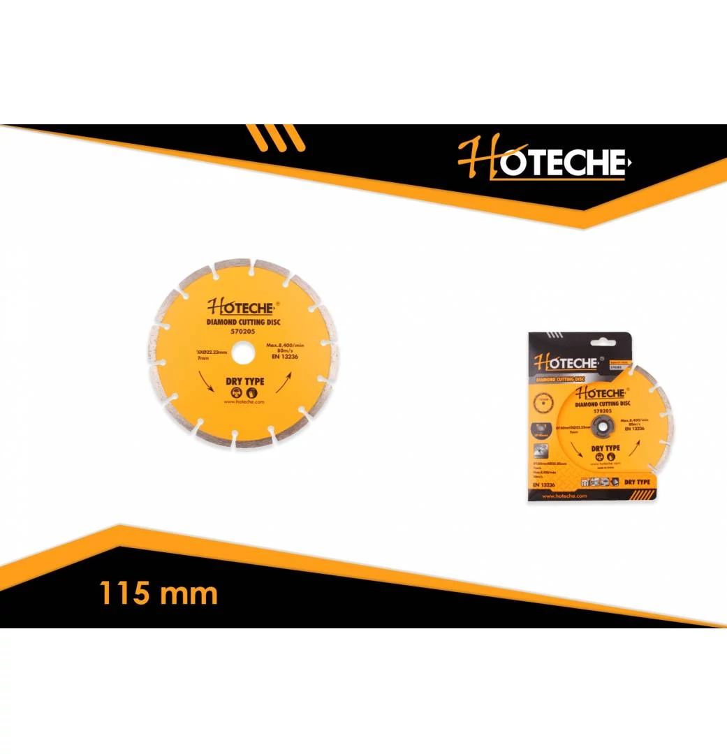 Gyémántkorong 115mm szegmenses, barkács Hoteche