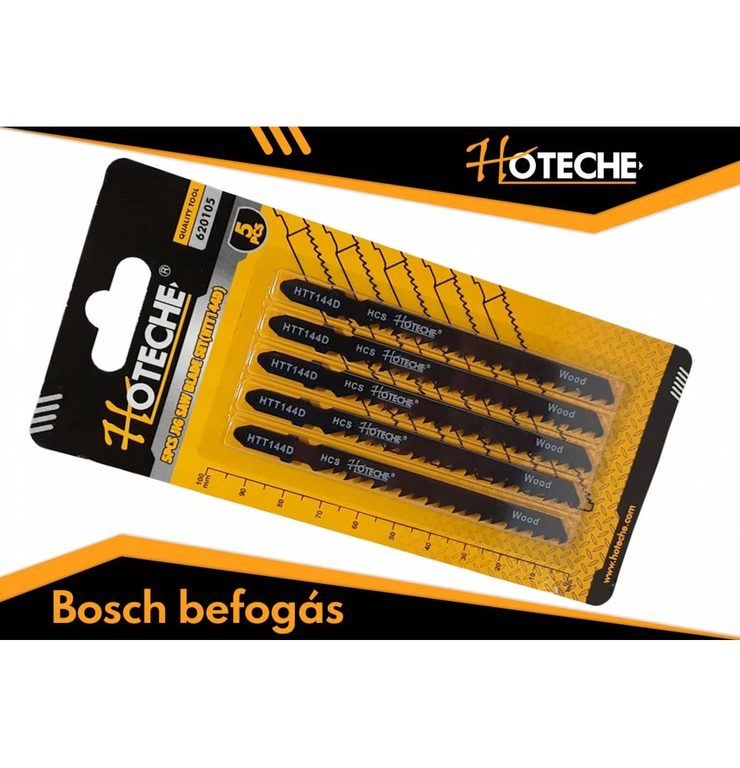 Dekopírlap 5db-os keményfa-furnér-farostlemez-műanyag, Bosch befogás, Hoteche