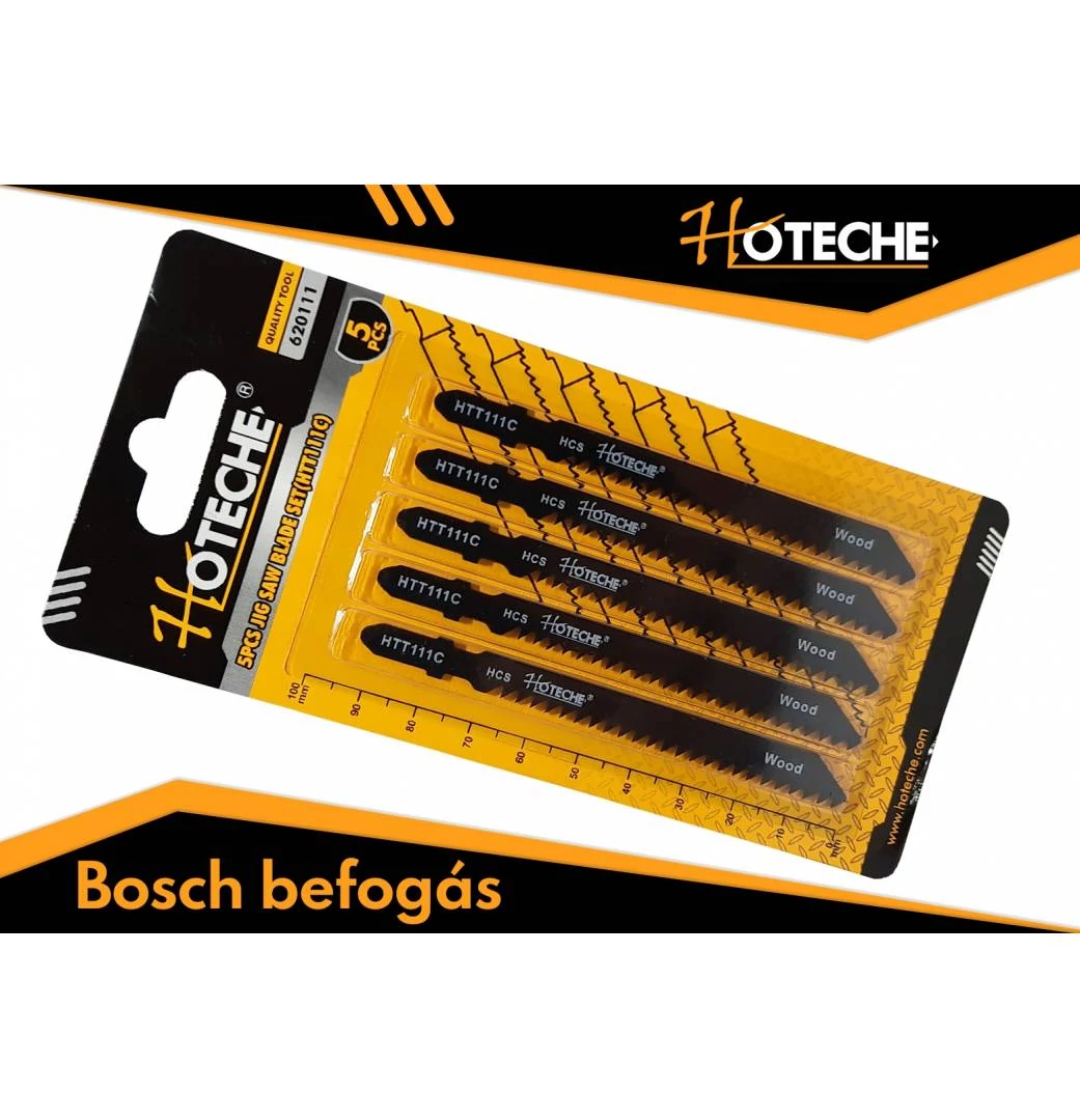 Dekopírlap 5db-os puhafa és nem abrazív faipari anyagok, Bosch befogás, Hoteche