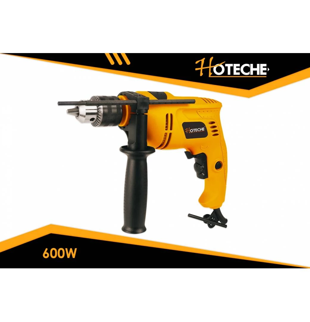 Ütvefúrógép 600W, Fordulatszám szab., irányváltó 1-13mm Hoteche