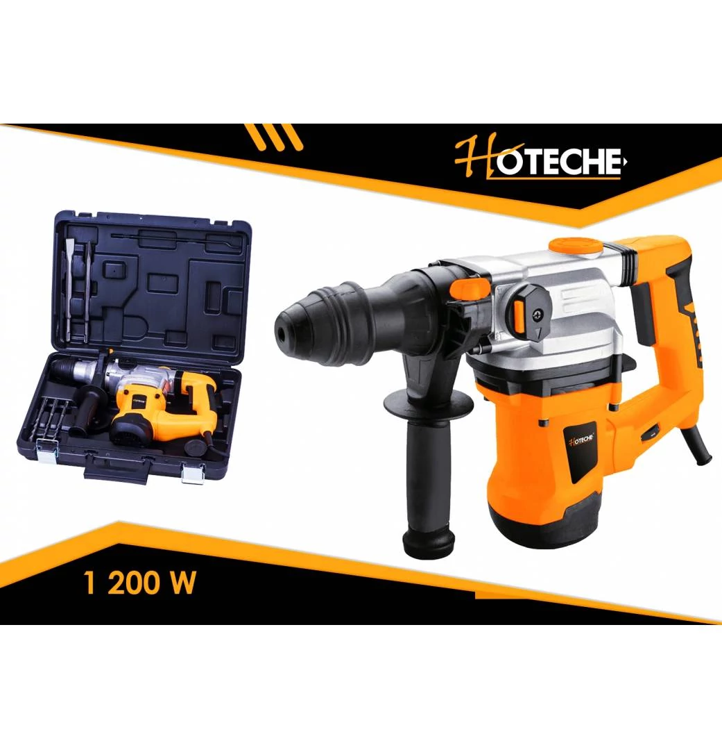 Fúrókalapács 1200W SDS-Plus 3 funkciós, kofferben Hoteche