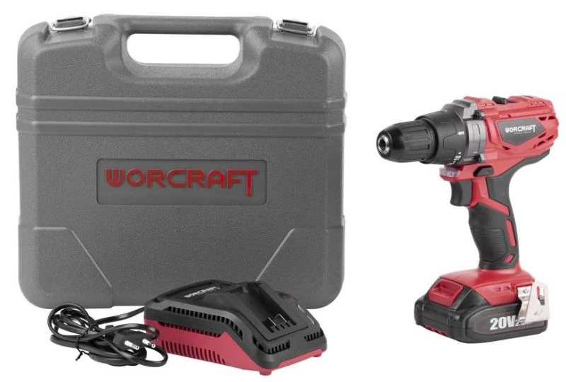 Worcraft CD-S20LiEB akkus csavarozó, 20V, LED
