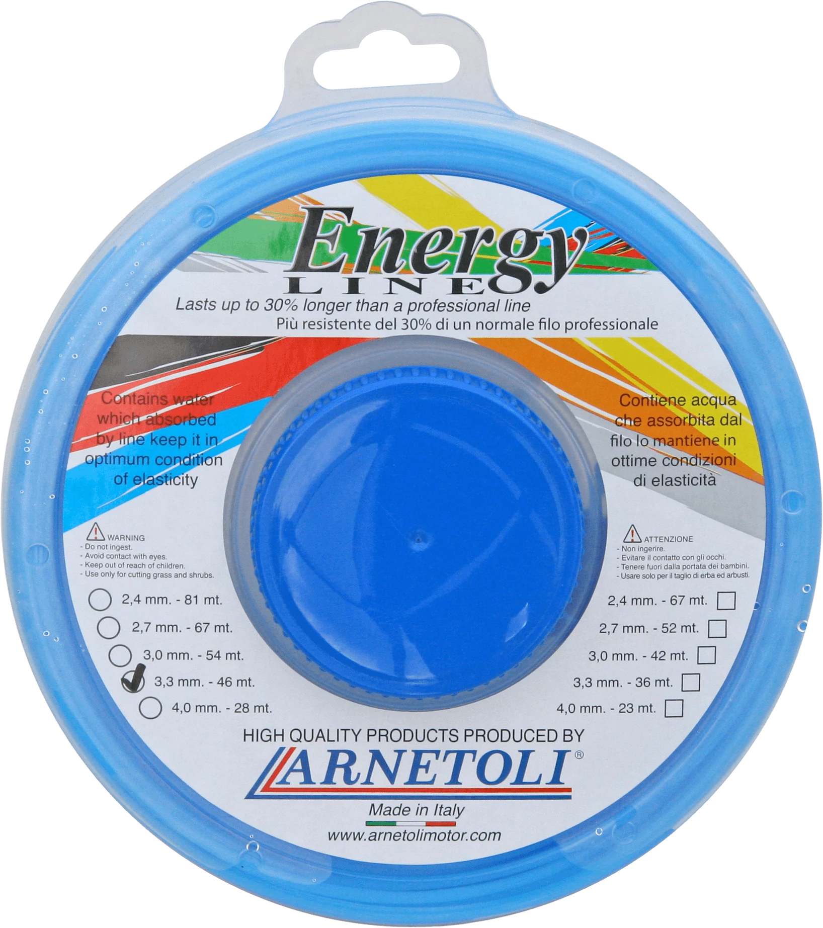 Arnetoli Fűnyíró damil- Energy Line-négyszög 2
