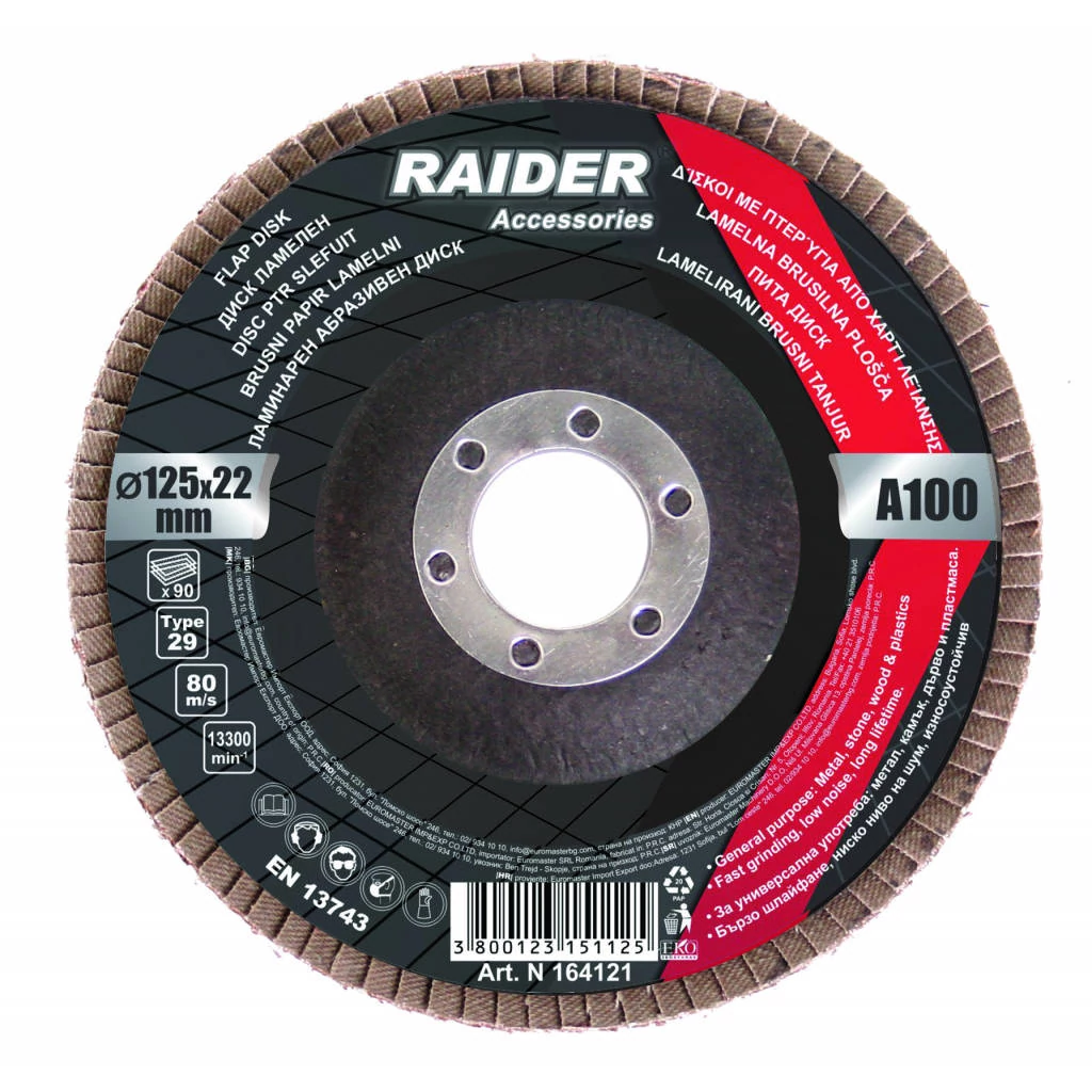 Raider Csiszolókorong 125mm A-40