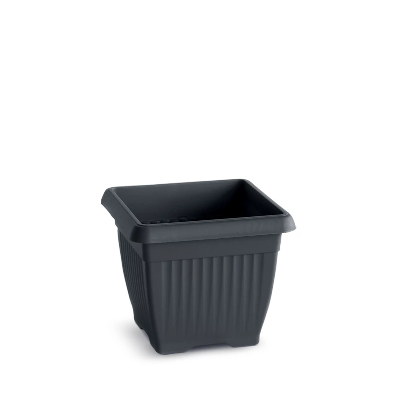 Virágcserép TERRA 370x370x300m antracit