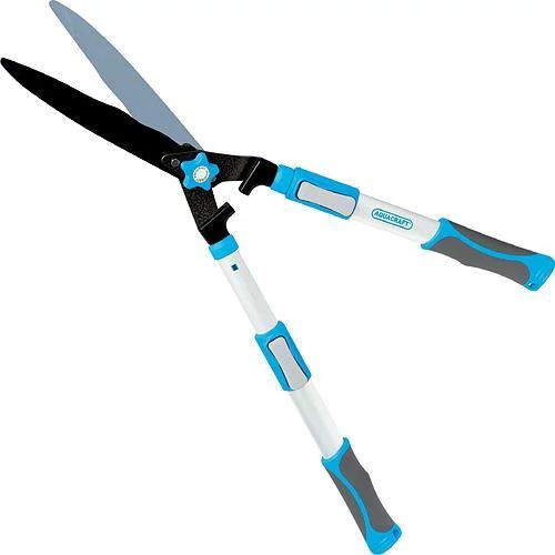 AQUACRAFT® 370213, kerti, sövényolló, Premium, WavyBlade, Alu/Soft, teleszkópos +20 cm
