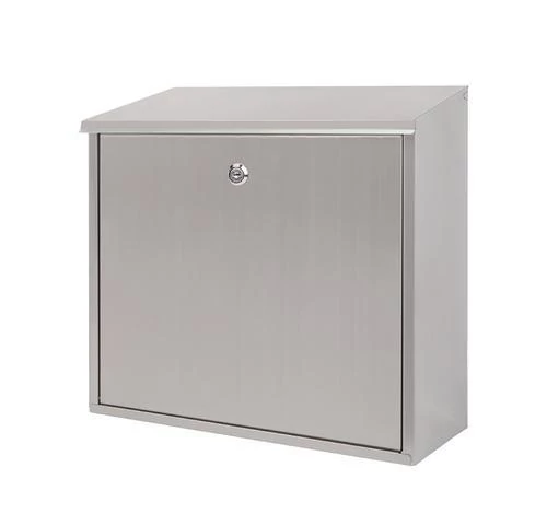 Postaláda FLATBOX 2, rozsdamentes acél, 360x360x100 mm