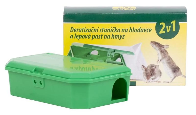 Egér méreg tartó doboz, zárható