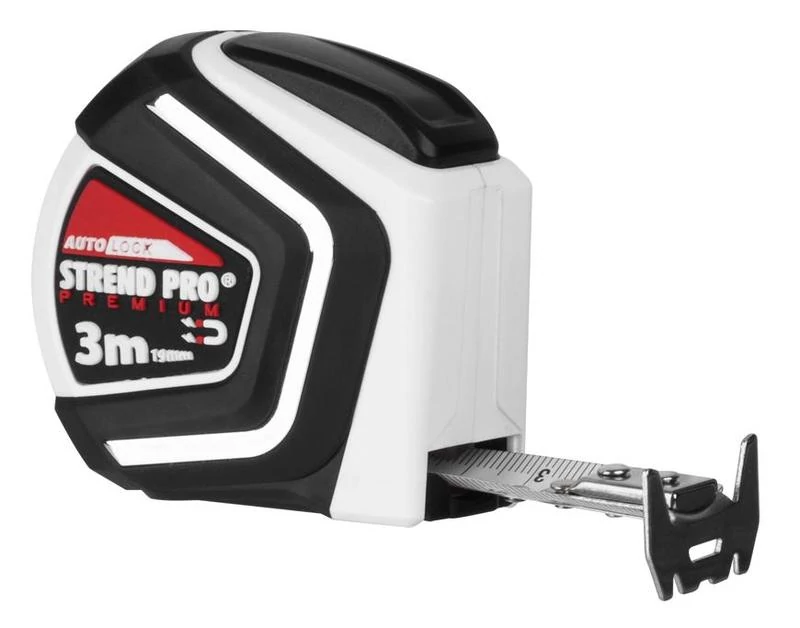 Mérőszalag, Strend Pro Premium, AutoStop, 3m x 19mm, mágneses