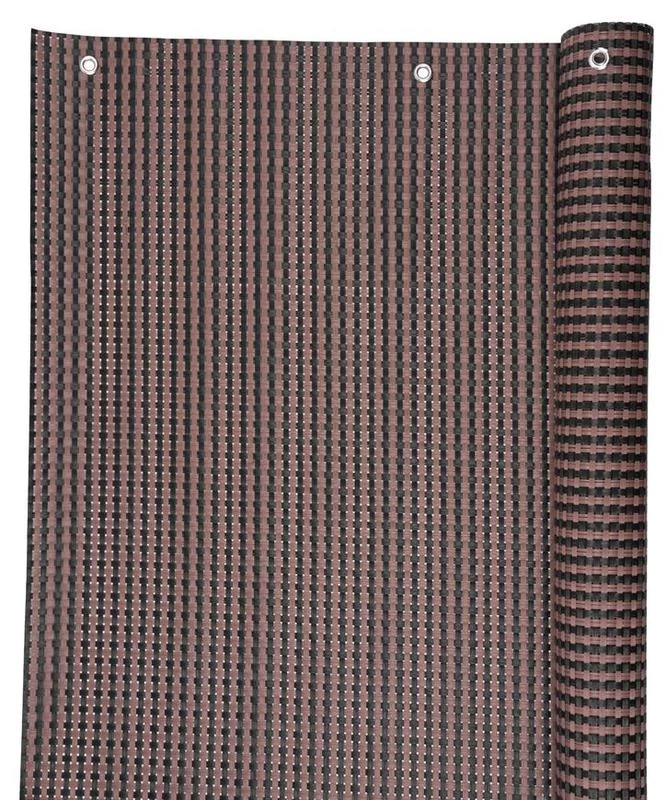 Strend pro Árnyékoló háló Polyratan77 0,9x3m 800g/m2 barna-fekete