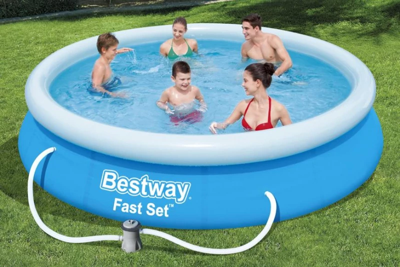 Bestway Rodosz puhafalú medence szett vízforgatóval 366 x 76 cm