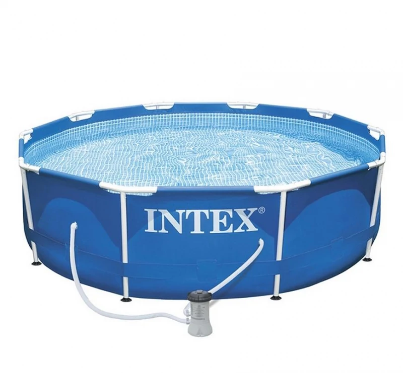 Intex kerek fémvázas medence szett, 305 x 76 cm, szűrővel, szivattyúval